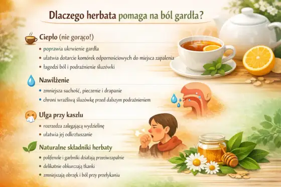 Jaka herbata na ból gardła? Wybierz najlepszą i ukoić gardło!